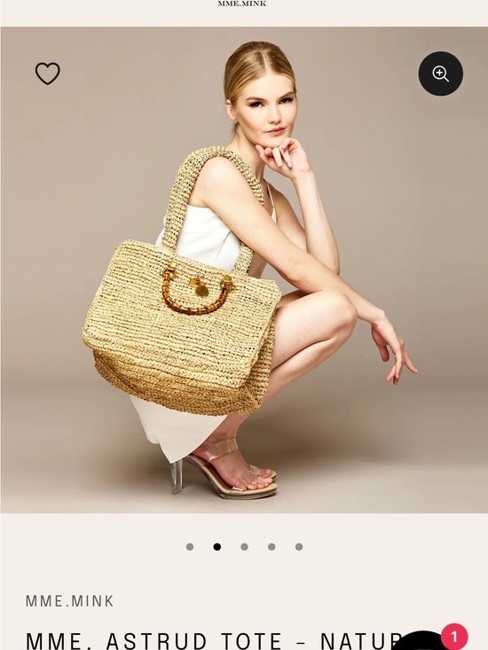 ME Makeover Essentials Handbags - MME Astrud Tote - Natural Straw Tote with Bamboo-Accent Handles